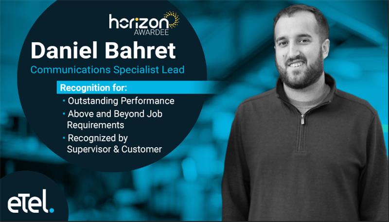 Daniel Bahret has received the Horizon Award
